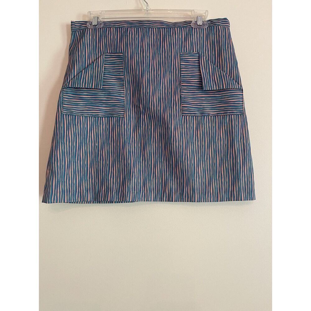 Rene Women’s skirt s/m designer stripped short mini colorful